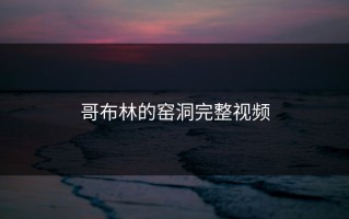 哥布林的窑洞完整视频