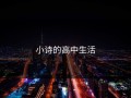 小诗的高中生活